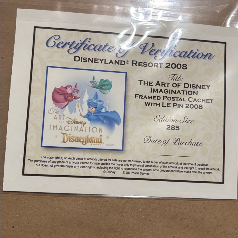 Disney Framed Collectible āStamps , Pin and Black Frame - Picture 6 of 9